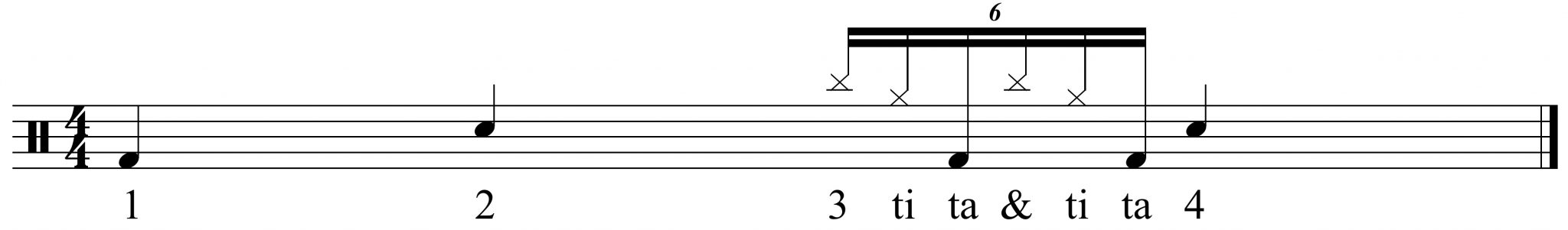 exercise to get used to the 16th note triplets. 